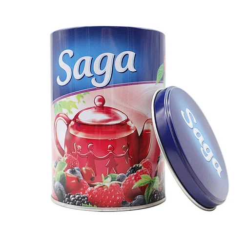 Colorful Tins Round Candy Box Tea Cans Container