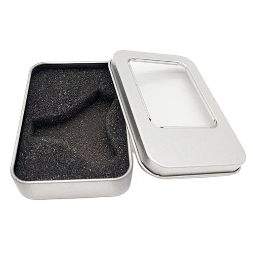 Rectangle  Poker Tin Box Case Gift Metal Hot Sale Luxury Customized Design Printing USB box USB can