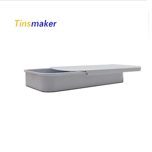 Tinsmaker rectangle tin box mint gift metal packaging with sliding lid  Tin Boxes Handle Metal Boxes Packaging Gift slide tin