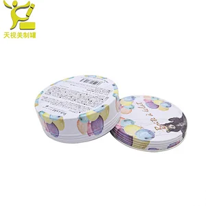 Aluminum Round Lip Balm Tin box Container Bottle with Screw Thread Lid Recyclable round tea tin can with double llids