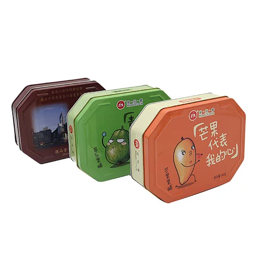 Food grade tinplate packaging iron cans custom box