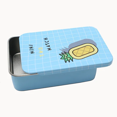 Tinsmaker hot sales beautiful lovely small cosmetic packaging tin box slide tin
