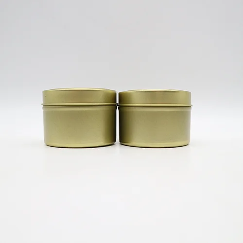 wholesale high quality food grade tin container with slip cover  tin candle vessel custom box