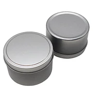Recyclable Small Round Tin box Packaging Tin Box for Candle Round Tin Box For Candle Packaging Promotion custom