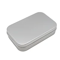 Aluminum Lip Balm Tin Container cosmetic tins empty aluminum cans custom box