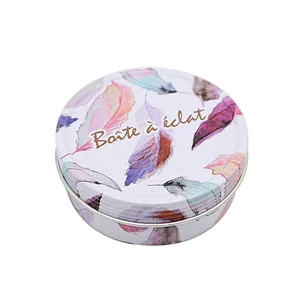 Aluminum Round Lip Balm Tin box Container Bottle with Screw Thread Lid Recyclable round tea tin can with double llids