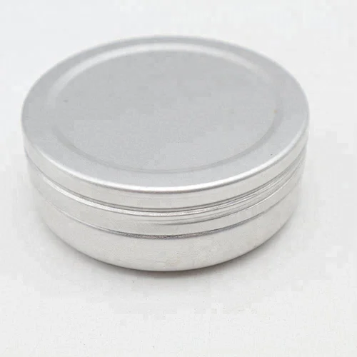 Best Selling small round shape recycle bulk aluminum tin cans for candles tin candle jar with lid
