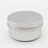 Wholesale colorful Metal aluminum jar tins container round candle tin jars empty candle jars with lid metal tins Storage box