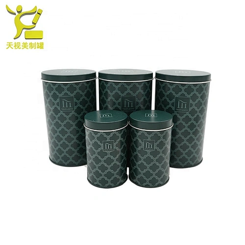 Customized 240ml eco friendly luxury stainless steel metal coffee tea cans food packaging coffee beans can tin box