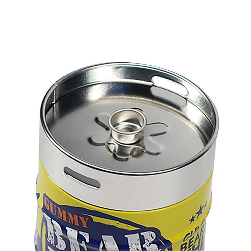 Round Tin Can Package Cookies Metal Boxes For Candy