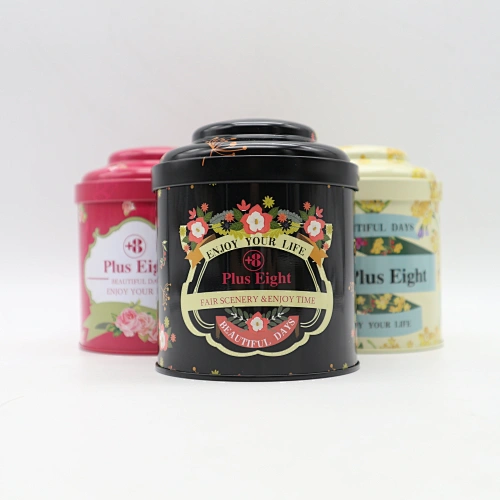 Pig Nose Can Metal Sugar Coffee Tea Tinplate Box Cans Retro Cylinder Double Lid Tin Sealed Candy Case Storage Package