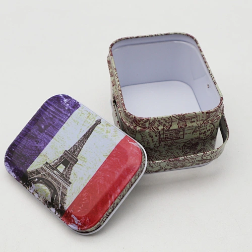 metal cans with handle