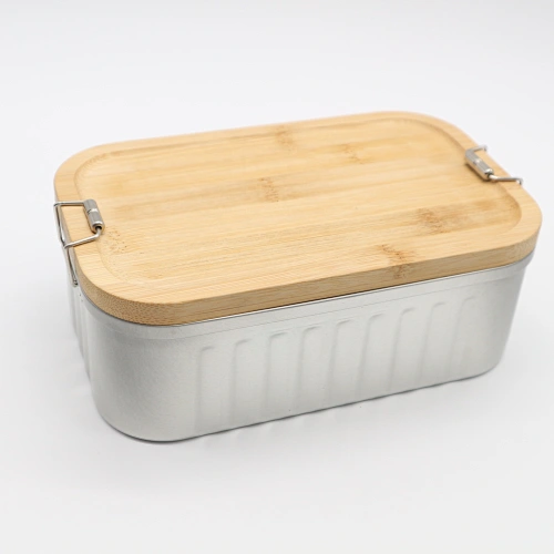 foodgrade bamboo lunch tin box  metal food packaging tin box custom box