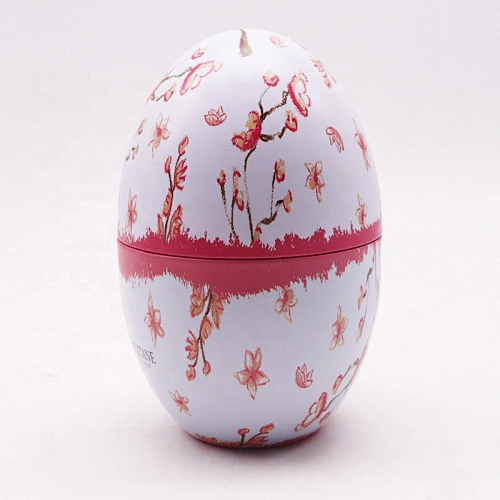 Customization Osterei Metal Tin Easter Egg shape box can case container metallic promotion packaging craft gift tinplate