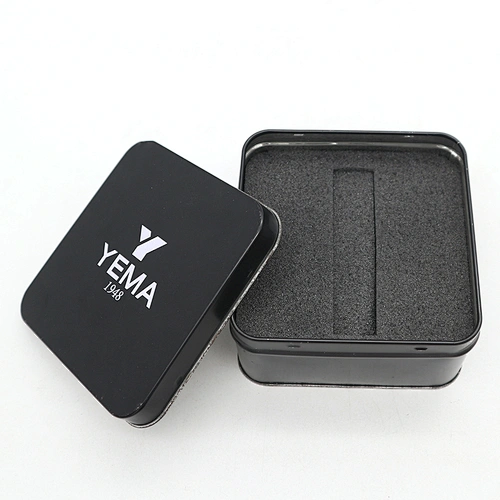 Custom printed Square Embossed Metal Tin Can for gift Mint Gift Seamless Candle Tins Box Candle Tins With Lid custom box