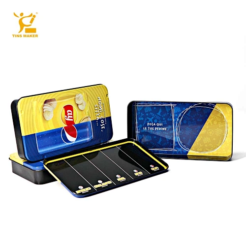 [3500+ Molds] Customized Food grade small rectangular tin box wholesale biscuit metal box high quality sealed tin box with lid
