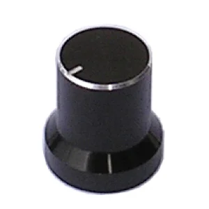 Knurled aluminium shell on plastic inne