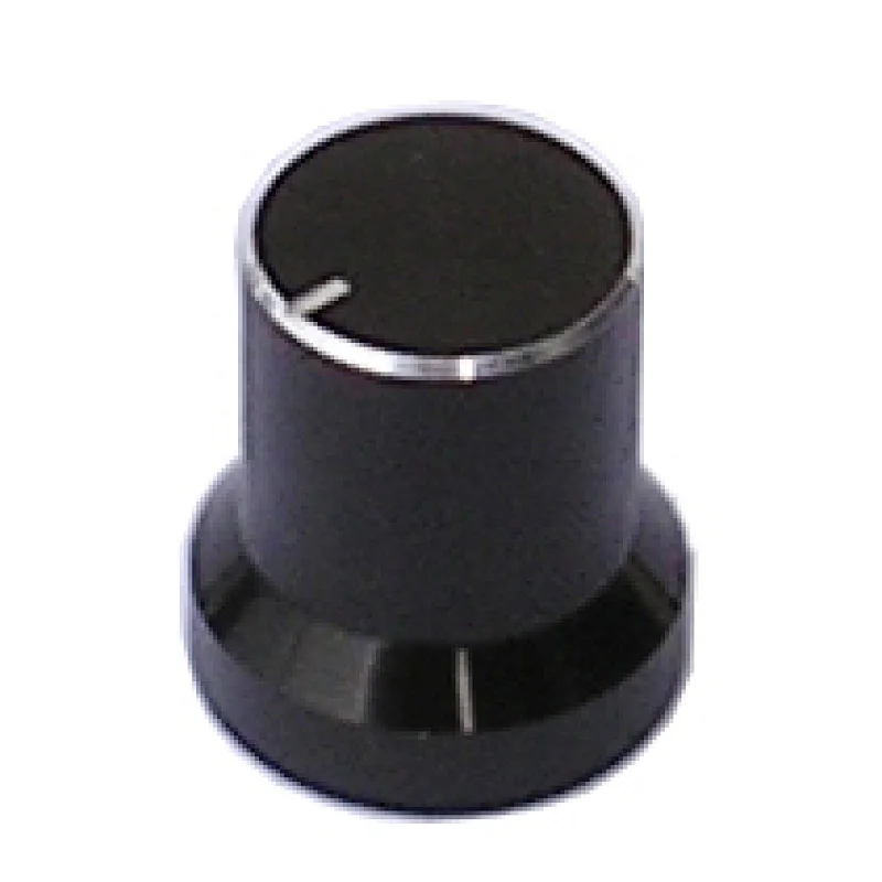 Knurled aluminium shell on plastic inne