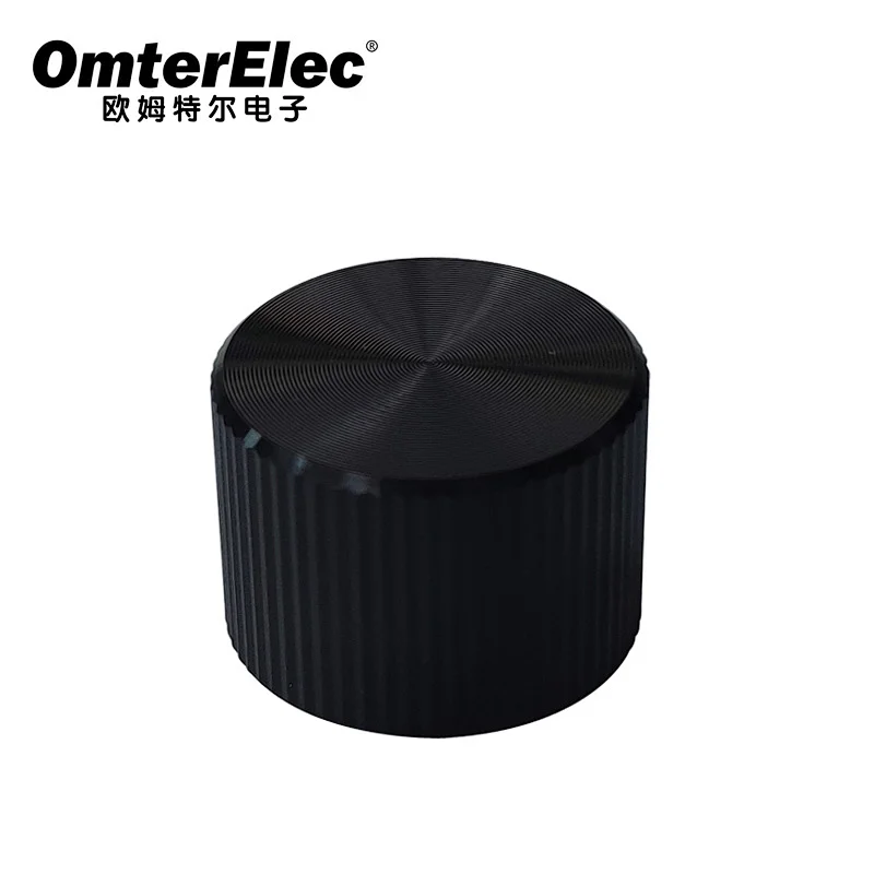 Solid aluminum knurled knob