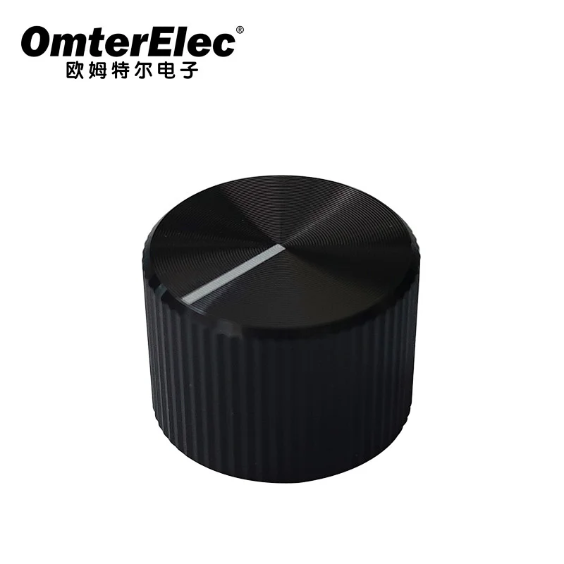 Solid aluminum knurled knob