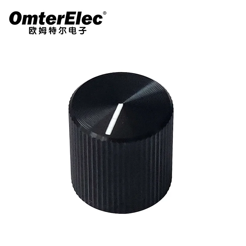 aluminum knobs black