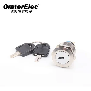 22MM key button 2-speed 3-speed self-locking push button switch