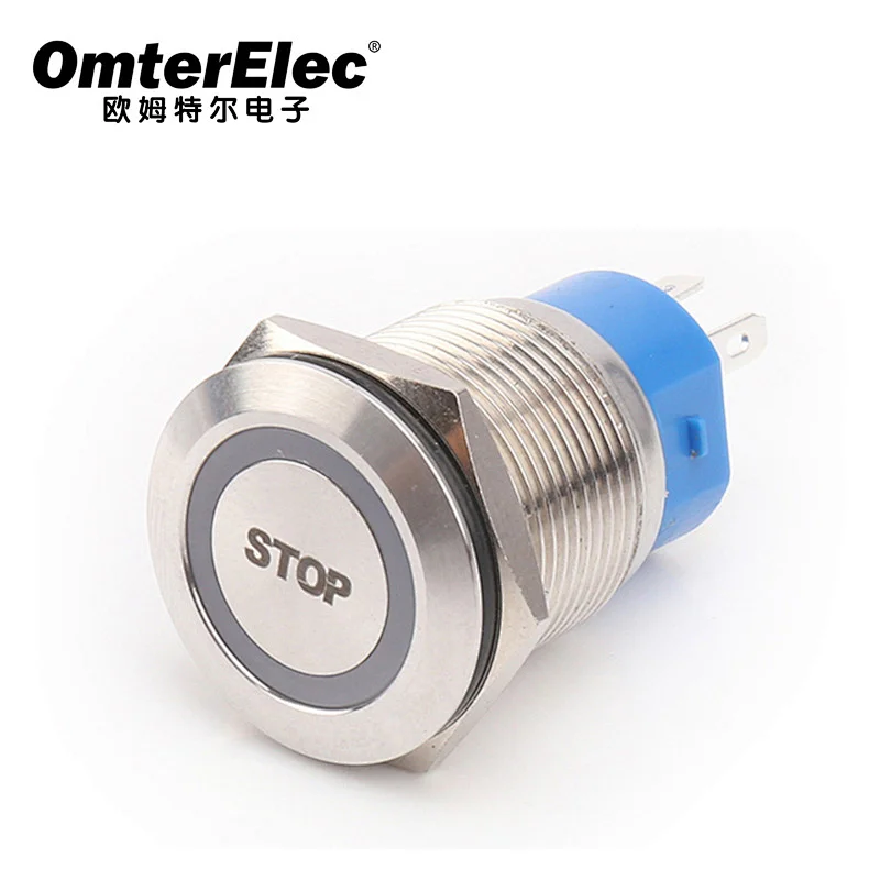 19FMM anodized metal momentary switch
