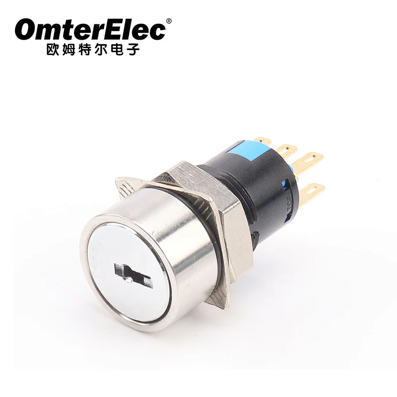 16MM key button 2-speed 3-speed self-locking reset