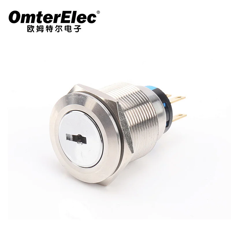 22MM key button 2-speed 3-speed self-locking push button switch