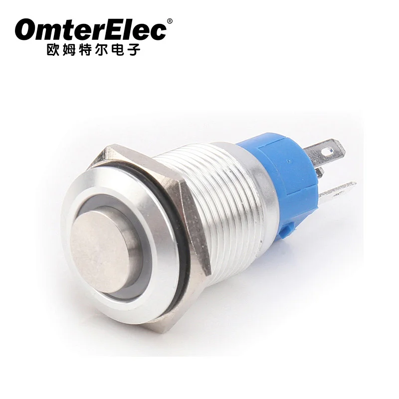 16FMM color ring anodized metal momentary switch