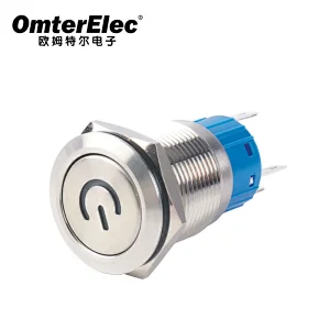 19C with power light  metal push button switch