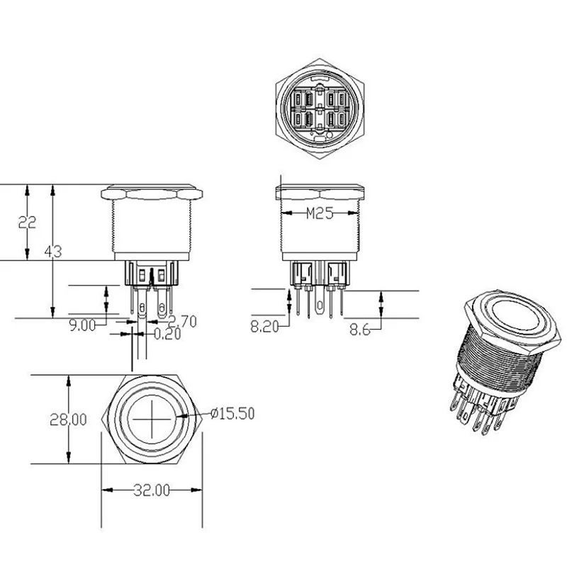 25MM ring power supply normally closed normally open self-locking reset 25MM ring power supply normally closed normally open self-locking reset normally open normally closed switch relay normally open normally closed normally closed normally open normally