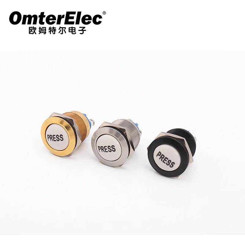 19MM ceramic design metal push button switch