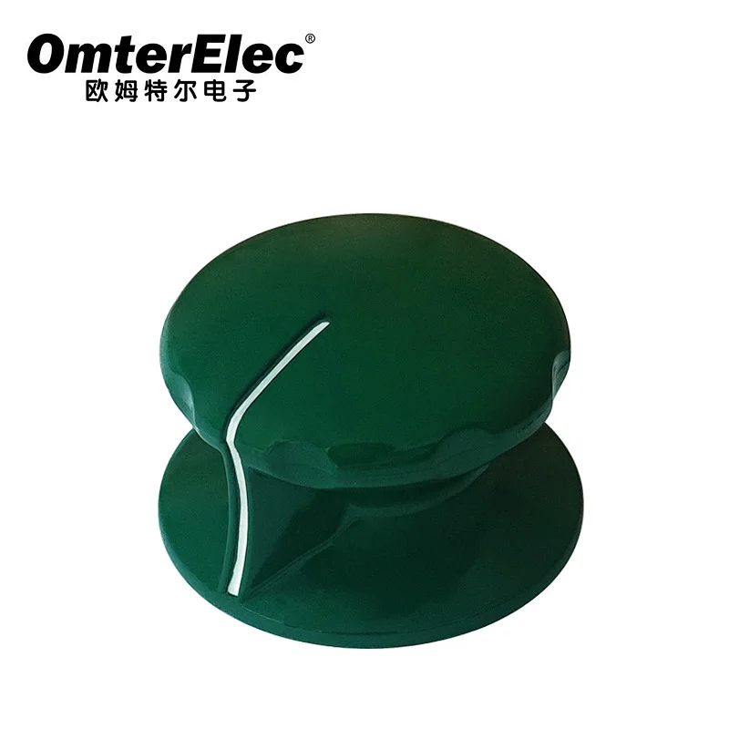 custom rca bass knob green