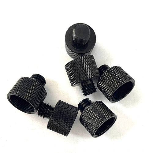 Anodized aluminum knurled thumb knobs screws slotted thumb screw #8 1/4 8/32 knurled double thread thumb screw