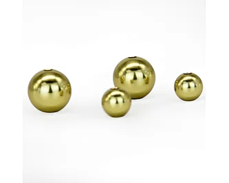 Anodized aluminum bead gold metal ball beads decoration round clear balls