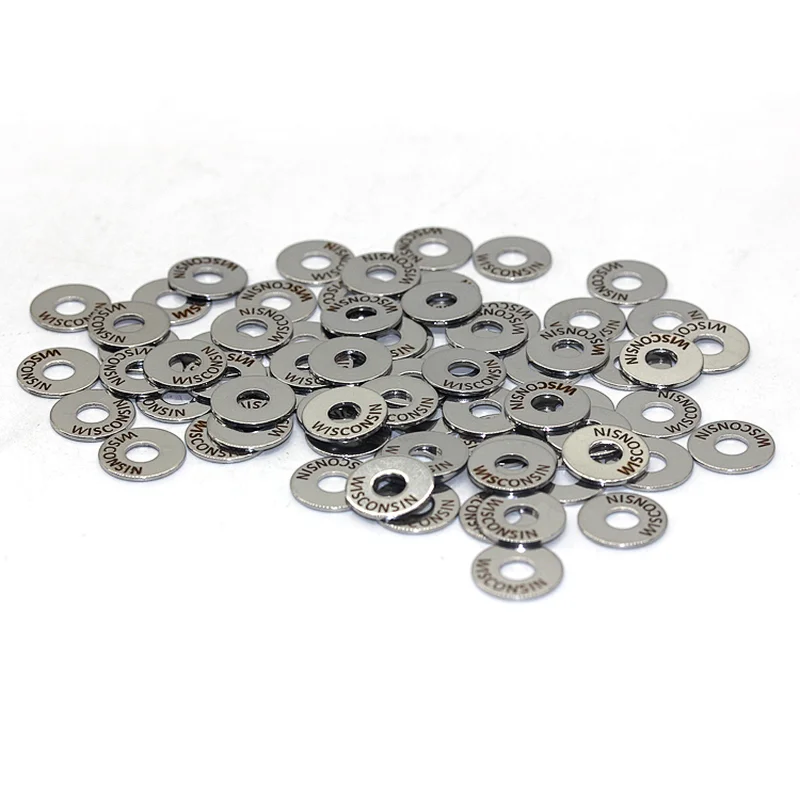 Round stainless steel flat washers custom metal washer with logo