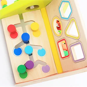 Amazon Top Seller Wooden Kindergarten Early Education Splicing Game Triangle Beads Coaster Monessori Toys for Children