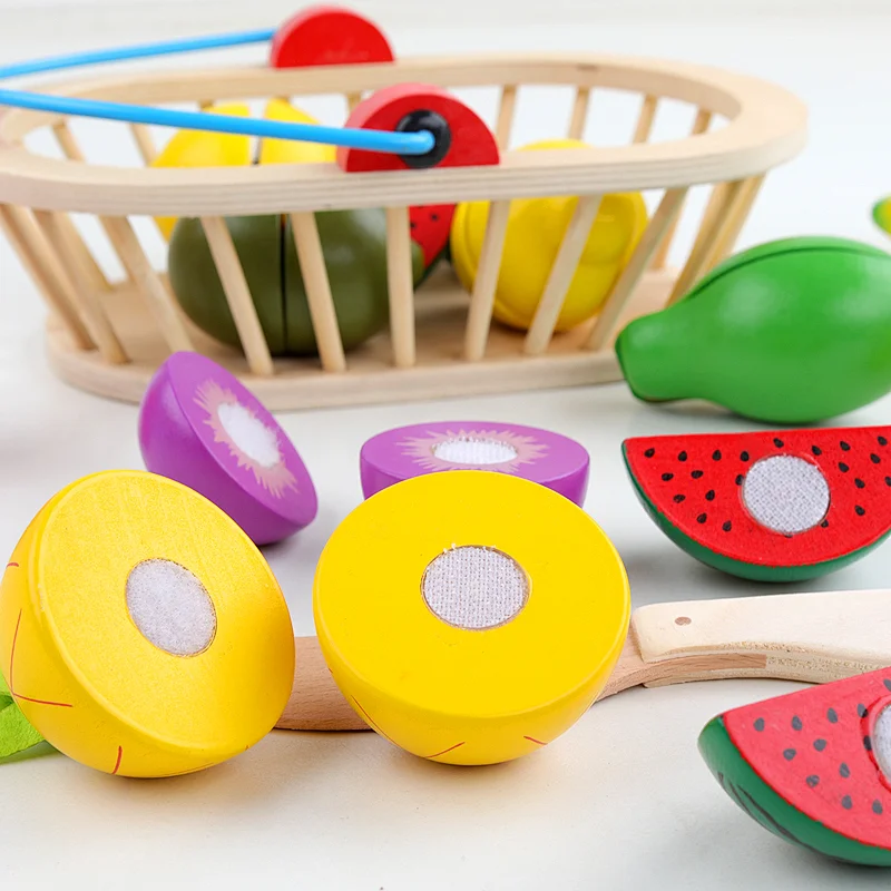 Wooden fruit toy , Mookids