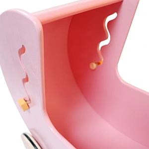 MOOKIDS cute Wooden toys pink Multifunctional cart walkers baby ride on car educational toys for children
