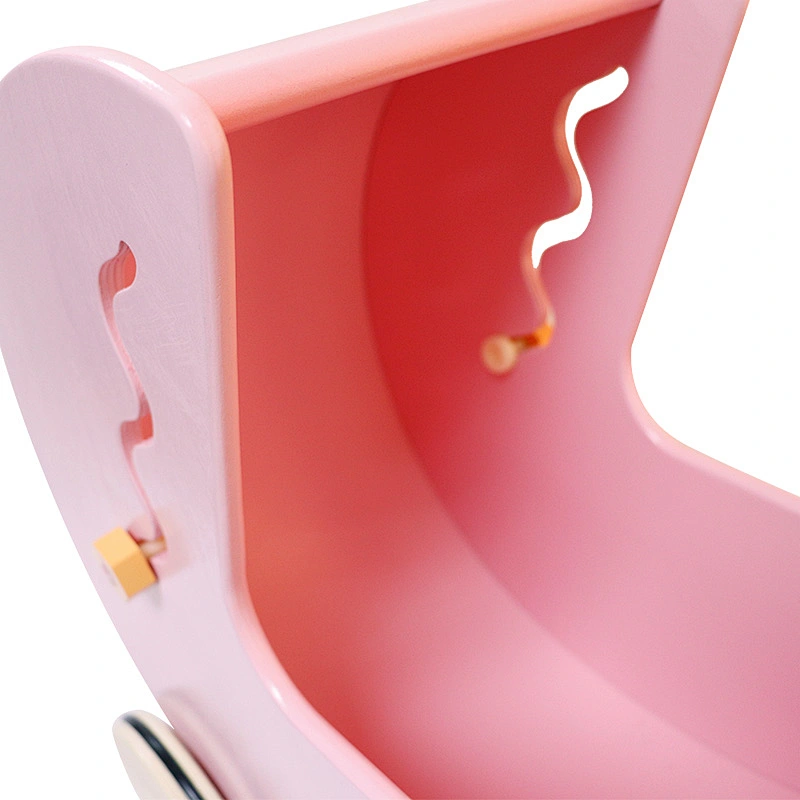 MOOKIDS cute Wooden toys pink Multifunctional cart walkers baby ride on car educational toys for children