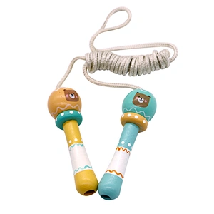 New high-quality wooden children's skipping rope exercise toy skipping rope
