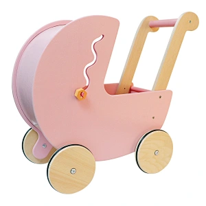 MOOKIDS cute Wooden toys pink Multifunctional cart walkers baby ride on car educational toys for children