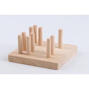 Amazon Hot Selling Wooden Kindergarten Early  Educational Puzzle Toy Splicing Game Macarons Color Recognition  Stacking Shape