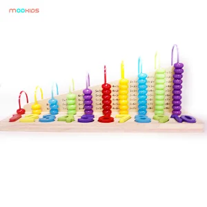 Amazon Hot Selling  Colorful   Digital  Wooden Ten - Speed Calculating Frame Exercise  Abacus for  Kids