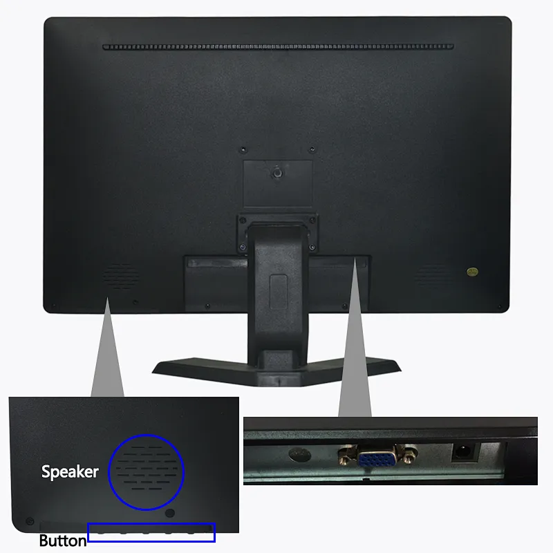 led computer monitor widescreen 22 inch vga lcd monitor