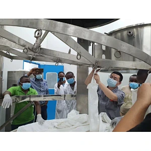 Liquid pharmaceutical equipment installing in Tanzania