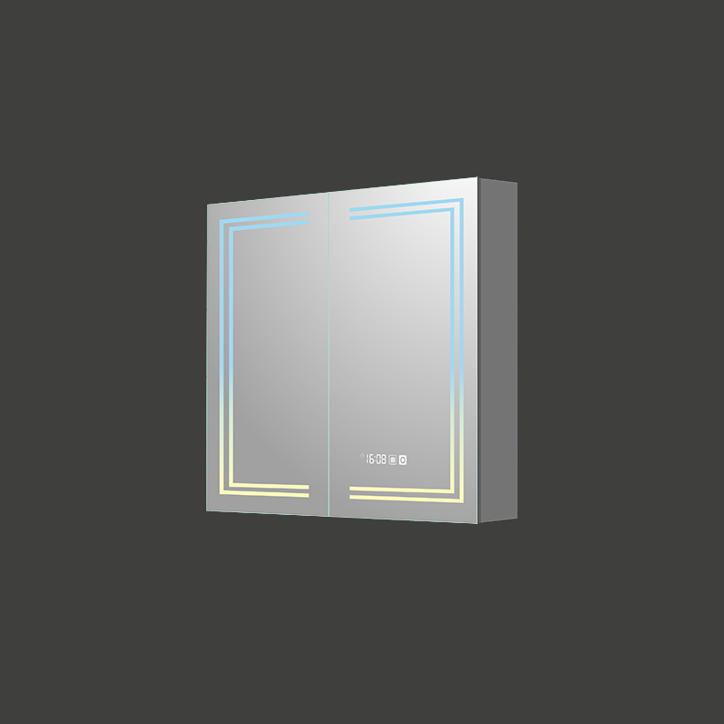 Mosmile Dimming LED Lighting Rectangle Bathroom Mirror Cabinet