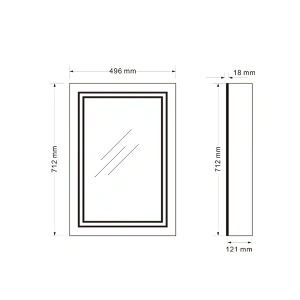 Mosmile Anti-fog Dimming LED Bathroom Mirror Cabinet