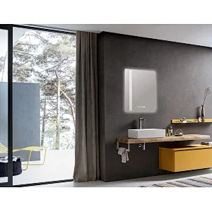 Mosmile Rectangle Anti-fog Wall Hanging Touch LED Bathroom Mirror